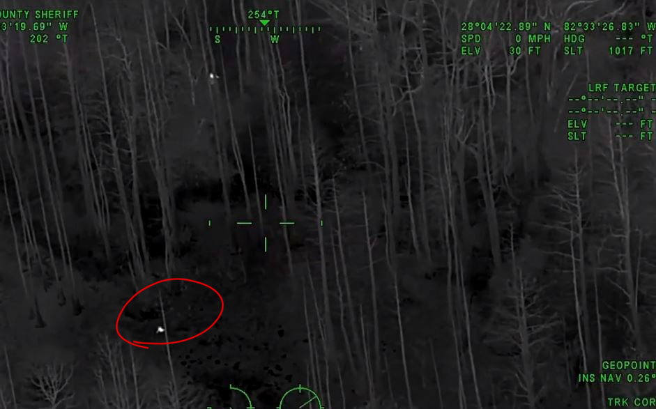 A helicopter with an infrared camera was crucial in locating the missing girl quickly during a search operation.